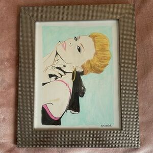 Original Kylie Minogue Watercolor Painting